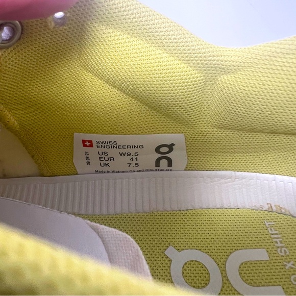 Preowned Women's ON Cloud X Shift Textile Vapor Acacia Trainers Shoes Sz 9.5 - Picture 15 of 16
